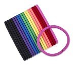 Scunci Colorful No-Damage Hair Ties, 18 Pack