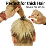 12-Pack Extra Long Spiral Hair Ties - Brown