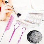 1000 Hair Rubber Bands & Styling Tools Set