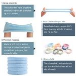 100PCS Soft Cotton Ponytail Holders in Morandi Colors