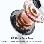 USB C Headphones for iPhone 15, 2-Pack Type C USB C Earbuds Wired with Mic & Volume Control HiFi Stereo Earphones Compatible with iPhone 15/15 Pro/15 Pro Max, iPad Pro, Most USB C Jack Device,White