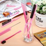 12-Piece Hair Brush Set with Teasing Combs