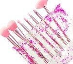 Unicorn Glitter Makeup Brushes Set - 7 Pieces