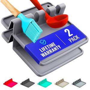 Silicone Spoon Rest Set for Kitchen Counter