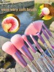 Unicorn Glitter Makeup Brushes Set - 7 Pieces