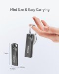 GARMESE 64GB USB 3.0 Flash Drive, Waterproof Metal USB Memory Stick, Slim Thumb Drive Portable Pen Drive with Keychain Hole Stylish Jump Drive for PC Computer Car - Gray