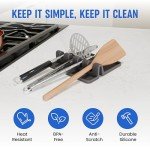 Silicone Spoon Rest Set for Kitchen Counter