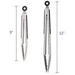 Stainless Steel Grilling Tongs Set of 2