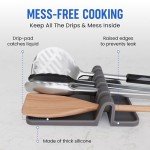 Silicone Spoon Rest Set for Kitchen Counter
