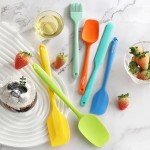 6-Piece Heat-Resistant Silicone Spatula Set