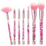Unicorn Glitter Makeup Brushes Set - 7 Pieces