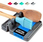 Silicone Spoon Rest Set for Kitchen Counter