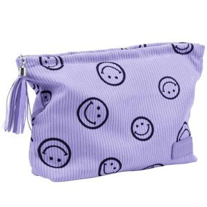 Cute Small Makeup Bag with Tassel - Purple