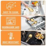 Stainless Steel Spoon Rest and Utensil Holder