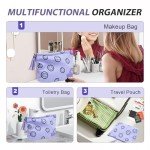 Cute Small Makeup Bag with Tassel - Purple