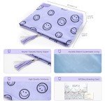 Cute Small Makeup Bag with Tassel - Purple