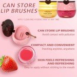 Bee Lip Balm Set: Honey & Strawberry Flavor