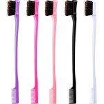 5-Pack Double-Sided Hair Edge Brushes in 5 Colors