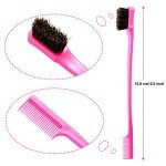 5-Pack Double-Sided Hair Edge Brushes in 5 Colors