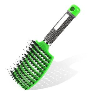 Boar Bristle Paddle Hair Brush for Women