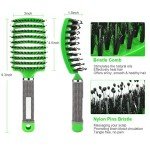 Boar Bristle Paddle Hair Brush for Women