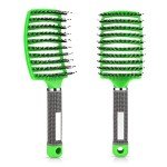 Boar Bristle Paddle Hair Brush for Women