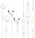 Apple Earbuds, [MFi Certified] 2Pack iPhone Wired Earphones (Built-in Microphone & Volume Control) Noise Canceling Isolating Headphones for iPhone 14/13/12/11/SE/X/XR/XS/8/7