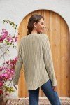 Women's Plus Size Casual Long Sleeve Tops