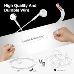 Apple Earbuds, [MFi Certified] 2Pack iPhone Wired Earphones (Built-in Microphone & Volume Control) Noise Canceling Isolating Headphones for iPhone 14/13/12/11/SE/X/XR/XS/8/7
