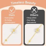 Daisy Pearl Choker Necklace for Women