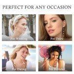 Chic 14k Gold Pearl Drop Earrings for Women