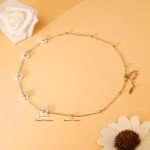 Daisy Pearl Choker Necklace for Women