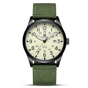 Stylish Waterproof Military Watch with Nylon Strap
