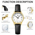 Stylish Waterproof Leather Strap Women's Watch