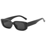 YooThink Black Rectangle Sunglasses for UV Protection