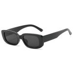 YooThink Black Rectangle Sunglasses for UV Protection