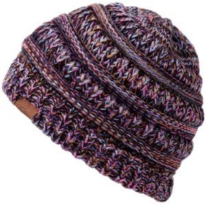 Cozy Purple Slouchy Beanie Hat for Women