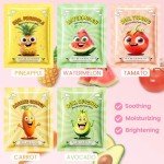 Kids' 10 Pack Fruit Face Masks - Fun Skincare!