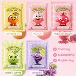 Kids' 10 Pack Fruit Face Masks - Fun Skincare!