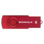 SIMMAX 5Pcs 8GB USB Flash Drive USB 2.0 Flash Drive Memory Stick Fold Storage Thumb Stick Pen Swivel Design(Five Mixed Colors: Black Blue Green Purple Red)(Mix Color1)