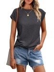 Cute Casual Cap Sleeve Tee for Women
