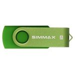 SIMMAX 5Pcs 8GB USB Flash Drive USB 2.0 Flash Drive Memory Stick Fold Storage Thumb Stick Pen Swivel Design(Five Mixed Colors: Black Blue Green Purple Red)(Mix Color1)