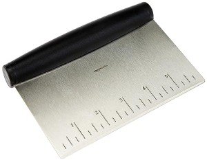 Stainless Steel Scraper/Chopper with Grip, 6-Inch
