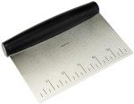 Stainless Steel Scraper/Chopper with Grip, 6-Inch
