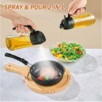 Olive Oil Sprayer and Dispenser with Stickers