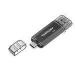 Vansuny 64GB Flash Drive 2 in 1 OTG USB 3.0 + USB C Memory Stick with Keychain Dual Type C USB Thumb Drive Photo Stick Jump Drive for Android Smartphones, Computers, MacBook, Tablets, PC