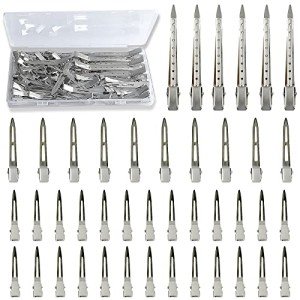 42Pcs Silver Hair Clips Set for Styling