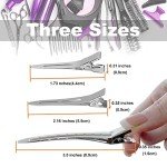 42Pcs Silver Hair Clips Set for Styling