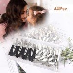 44PC Metal Duck Bill Hair Clips Set