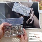 42Pcs Silver Hair Clips Set for Styling